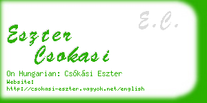 eszter csokasi business card